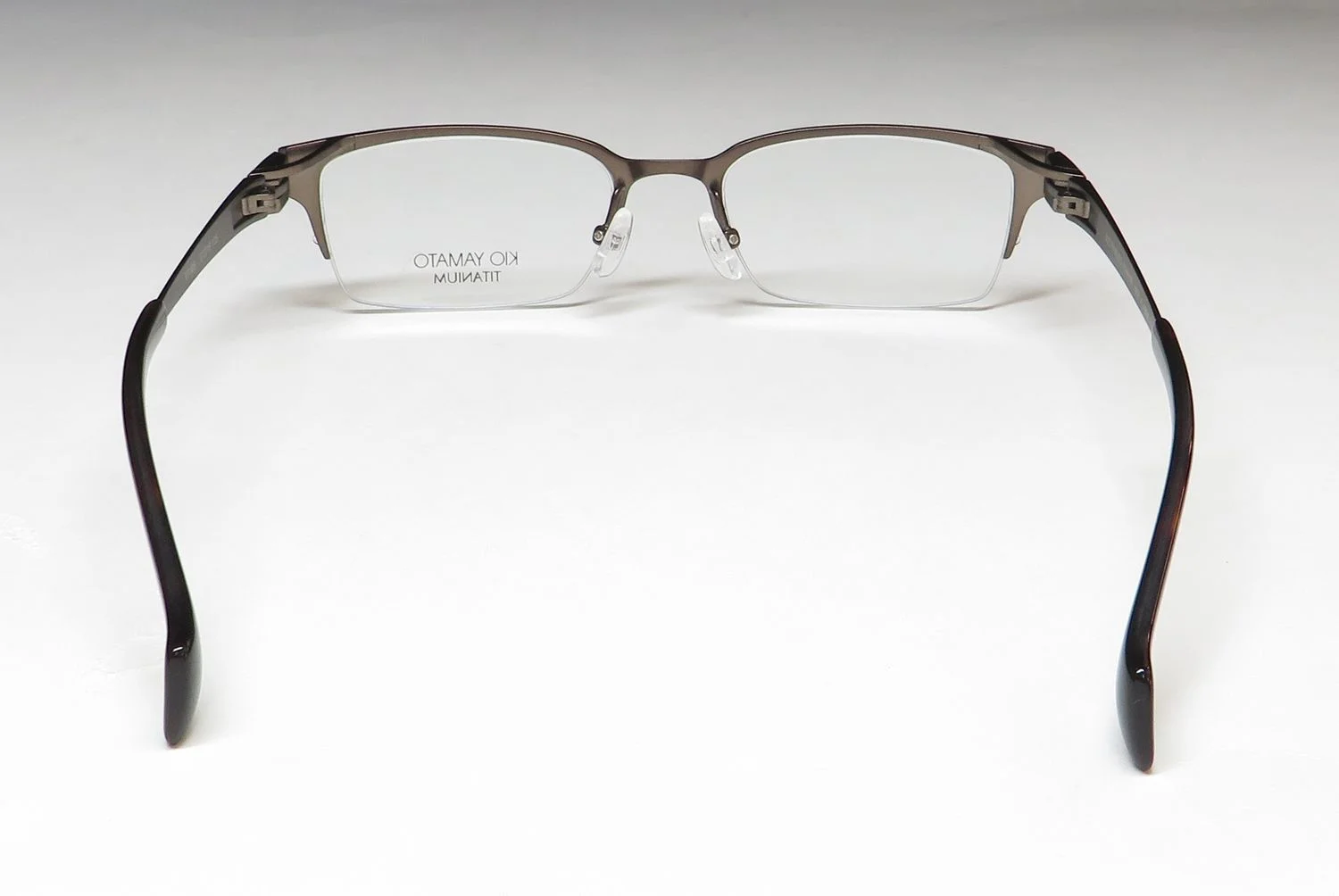 KIO YAMATO KT-408 TITANIUM METAL HALF-RIMLESS DESIGNER EYEGLASS FRAME/GLASSES