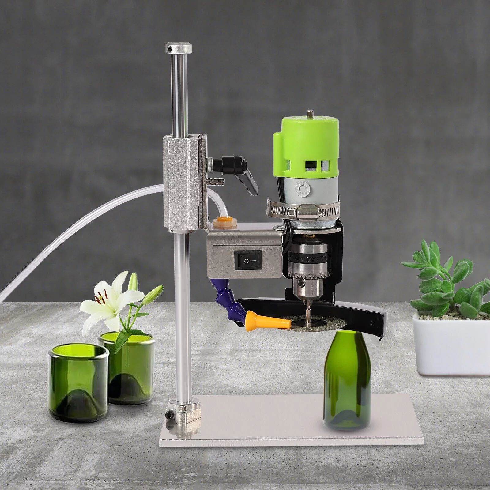 Beer Wine Jar DIY Cutting Machine Recycle Tools Electric Glass Bottle Cutter Kit