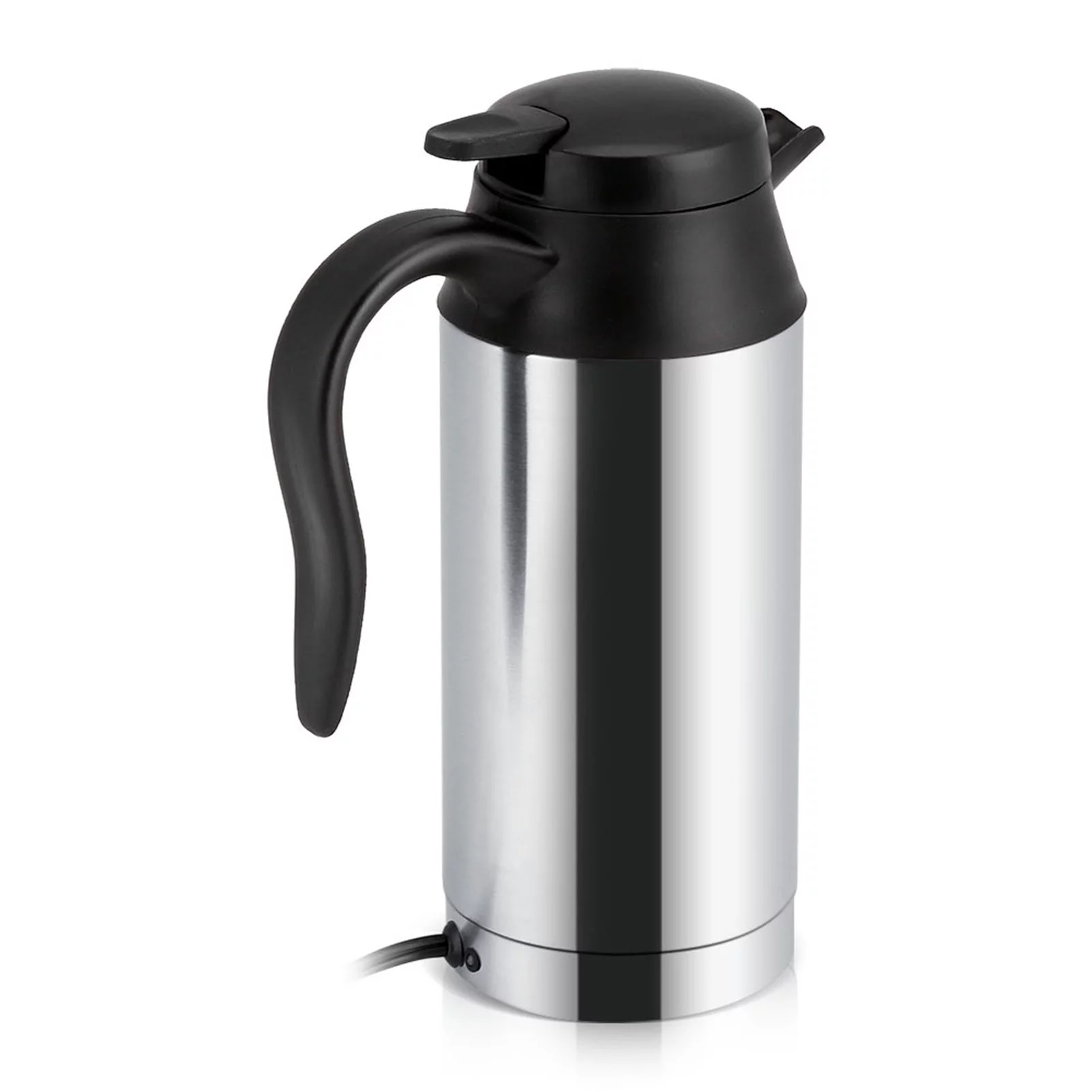 12V 750ml Stainless Steel Electric Car Kettle Heating Cup Car Coffee Mug Travel Water Bottle