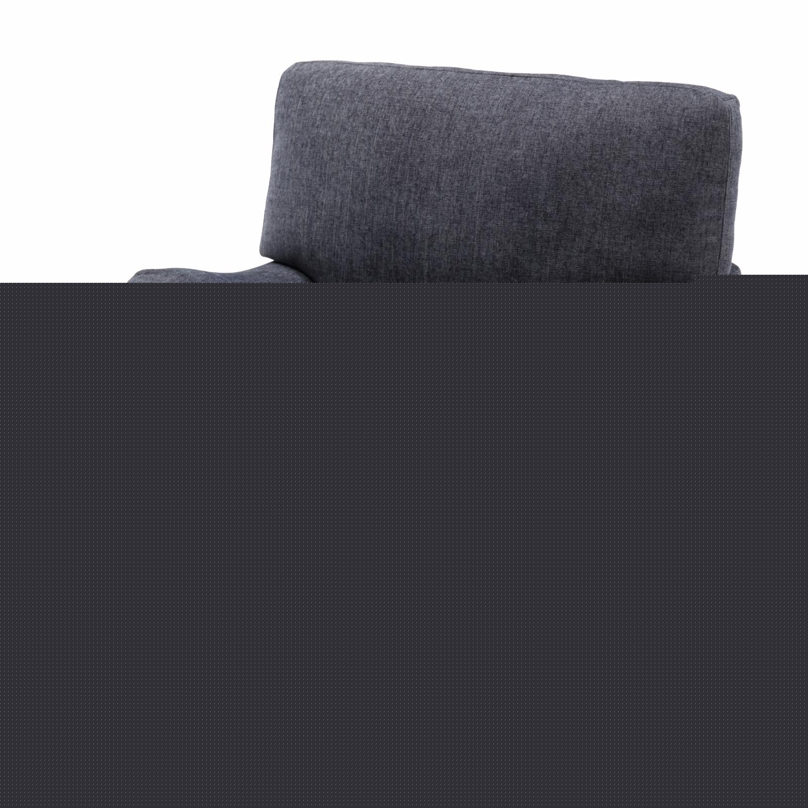 Clarendon Navy Blue Polyester Fabric Upholstered Transitional Arm Chair