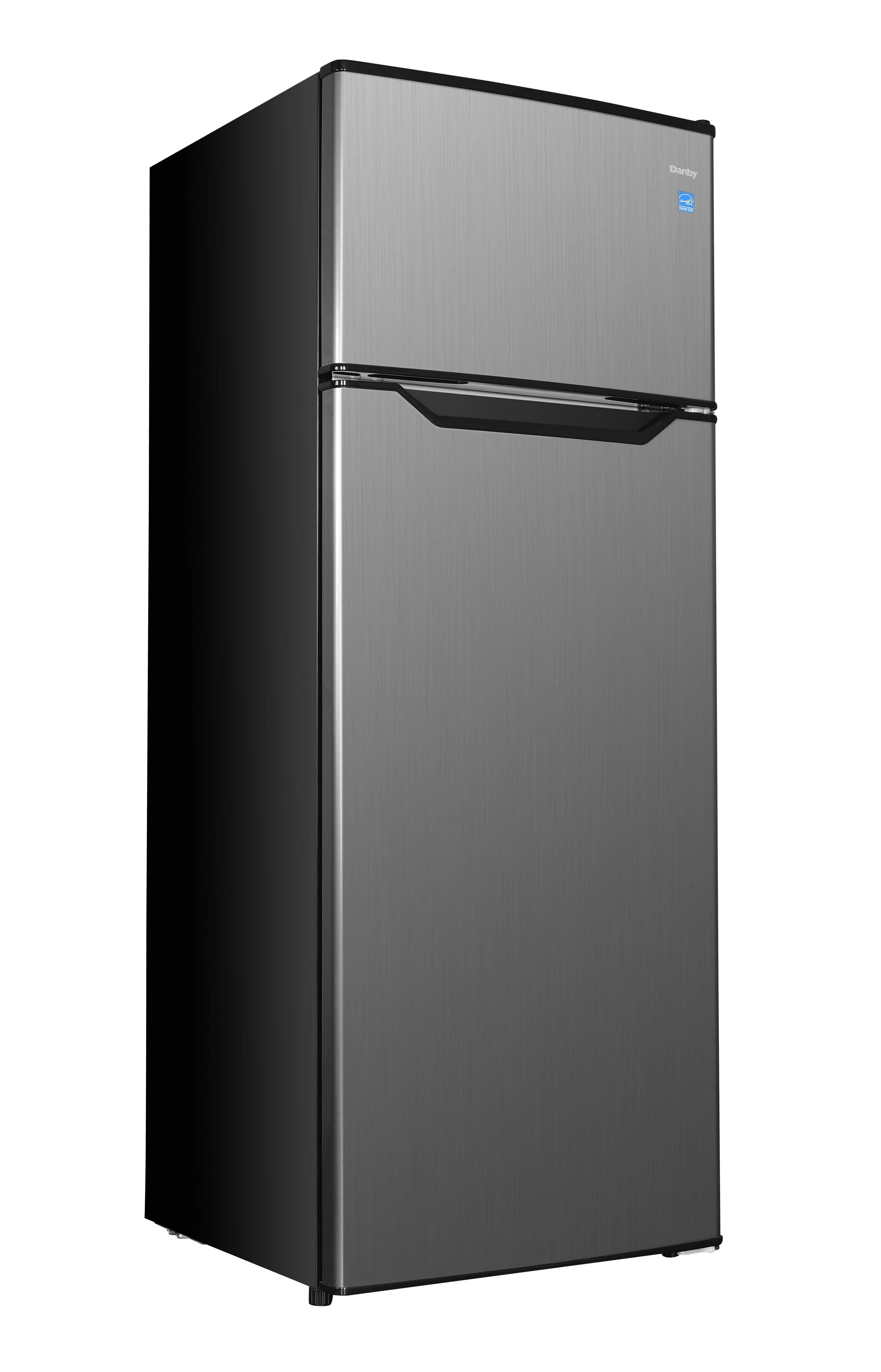 Danby DPF074B2BSLDB-6 7.4 cu. ft. Apartment Size Fridge Top Mount in Stainless Steel