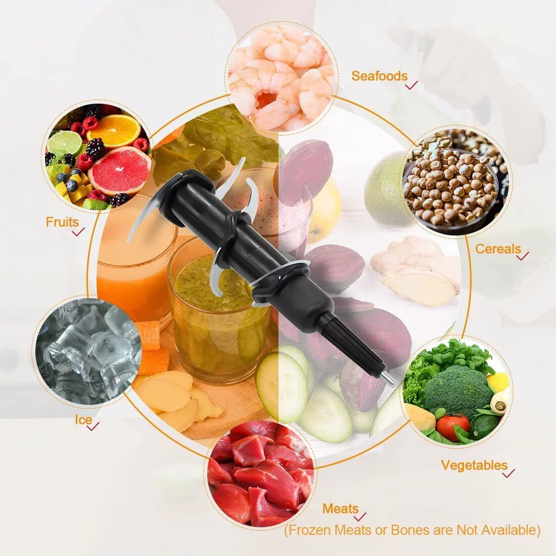 Blender 6-Blade Replacement Compatible with Ninja 72 oz Pitcher