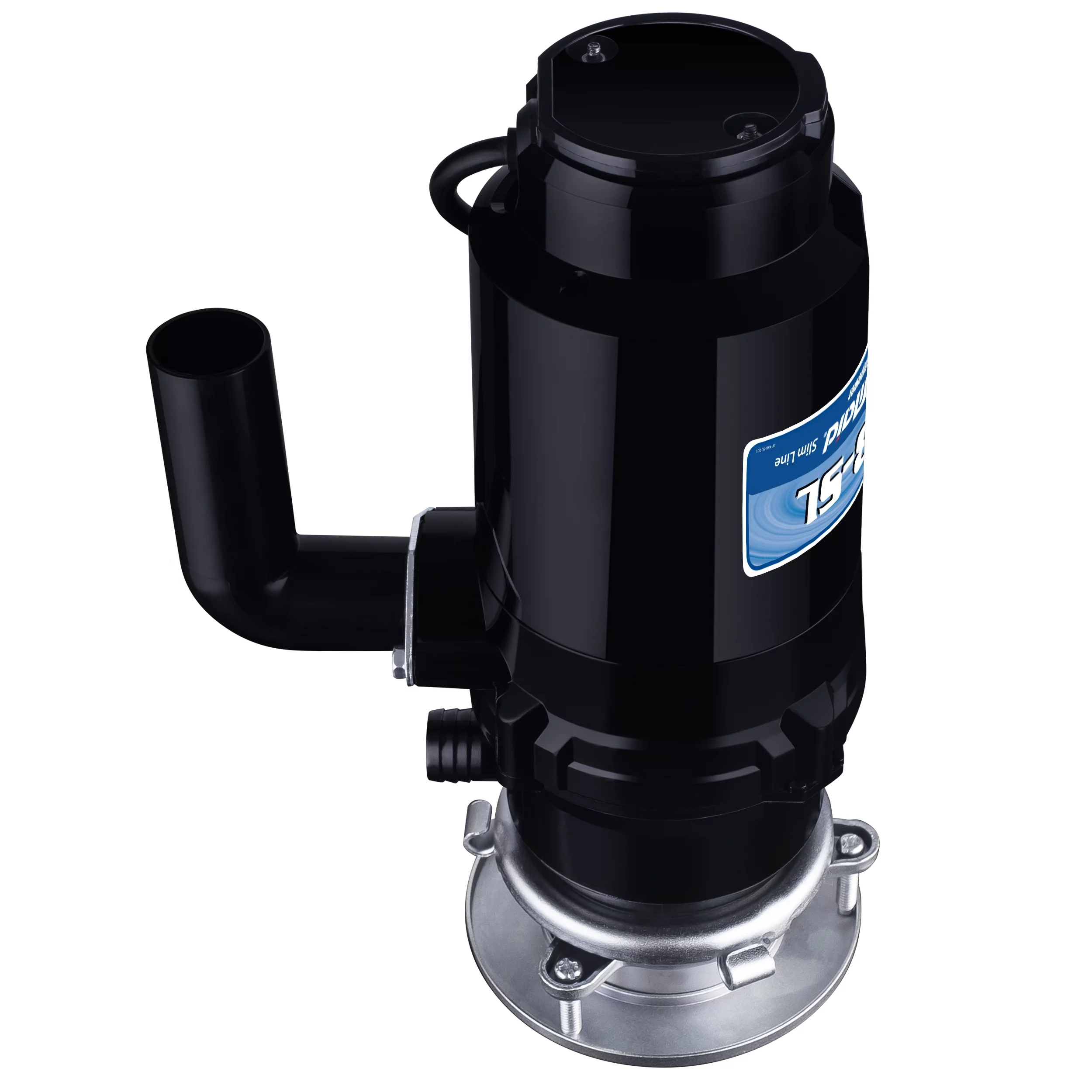 Waste Maid Kitchen Garbage Disposal, 3/4 HP, Slim Line, Black 10-US-WM-458-SL-3B