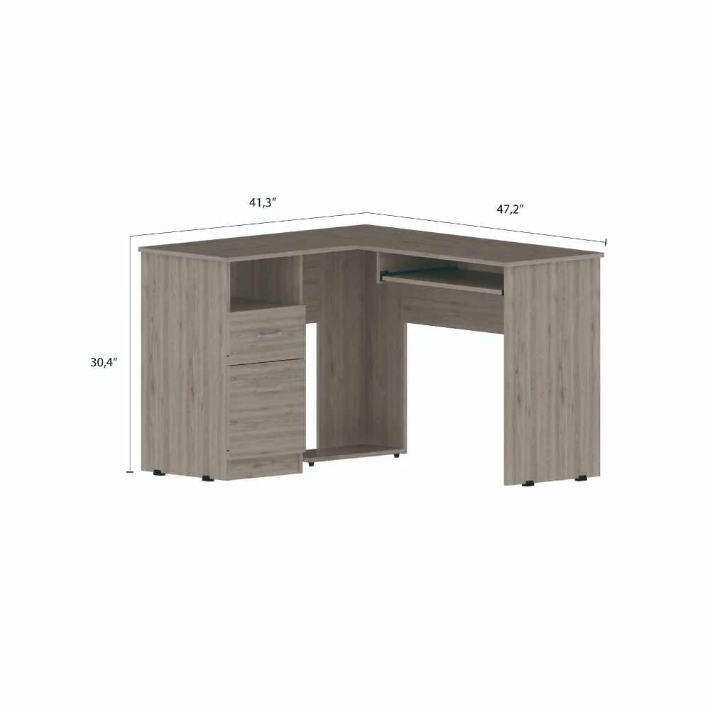 Boahaus Nagpur Desk (Gray)