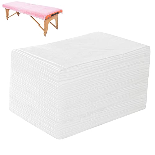 100 PCS Disposable Massage Table Sheets Non Woven Fabric SPA Bed Cover Breathable Polypropylene 31