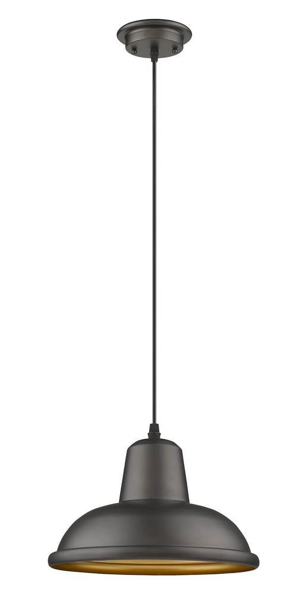 IRONCLAD Industrial-style 1 Light Rubbed Bronze Ceiling Mini Pendant 10
