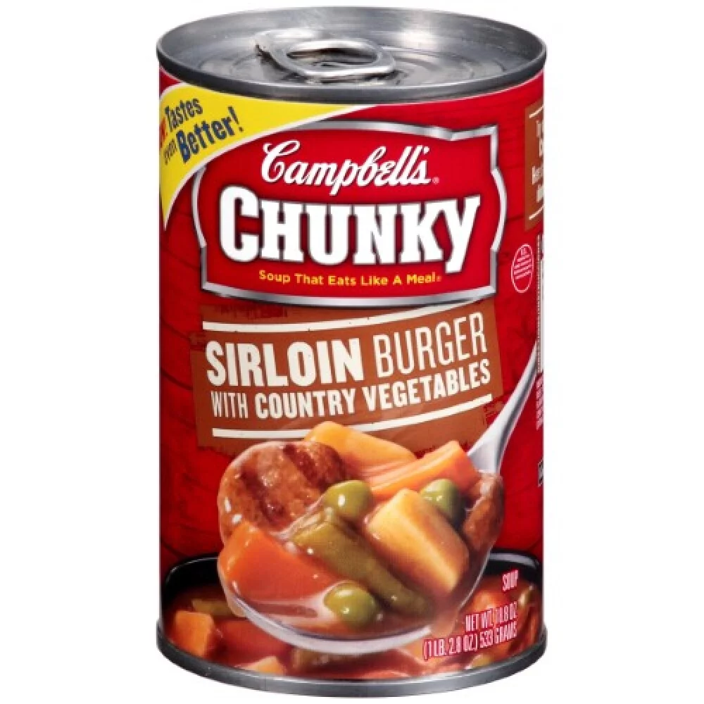 Campbell's Chunky Sirloin Burger with Country Vegetables Soup (Pack of 32)