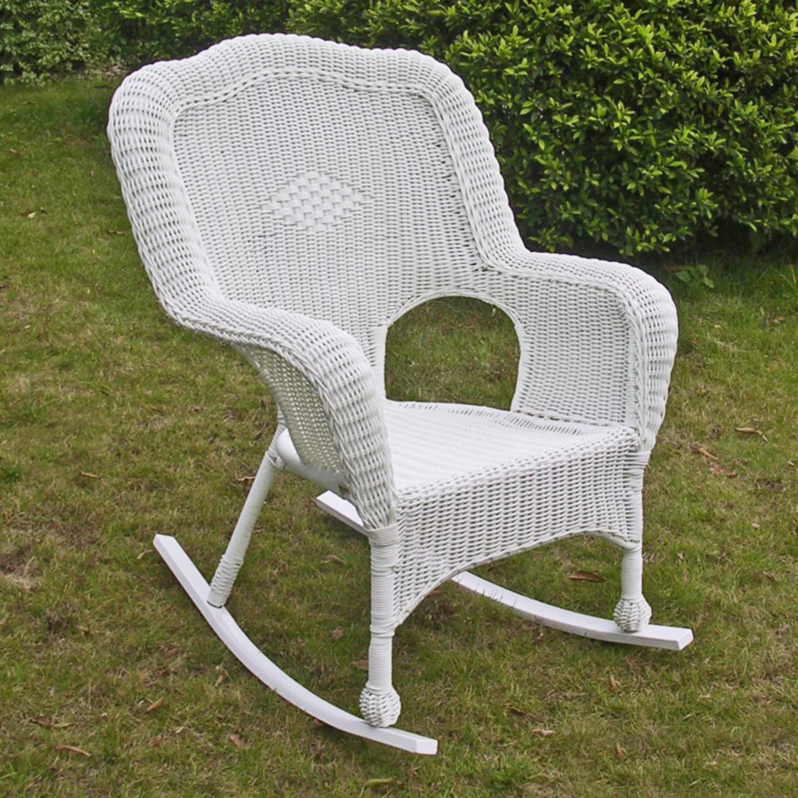 International Caravan Monaco Patio Rocker in White