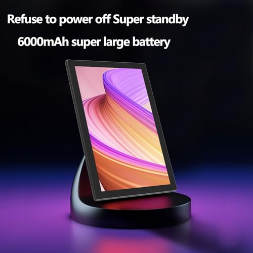 Tablet 2 in 1 Tablets 10 inch Android 14 Tablet Set with Keyboard Case Mouse Stylus Film, 8GB+64GB Tablets 10.1