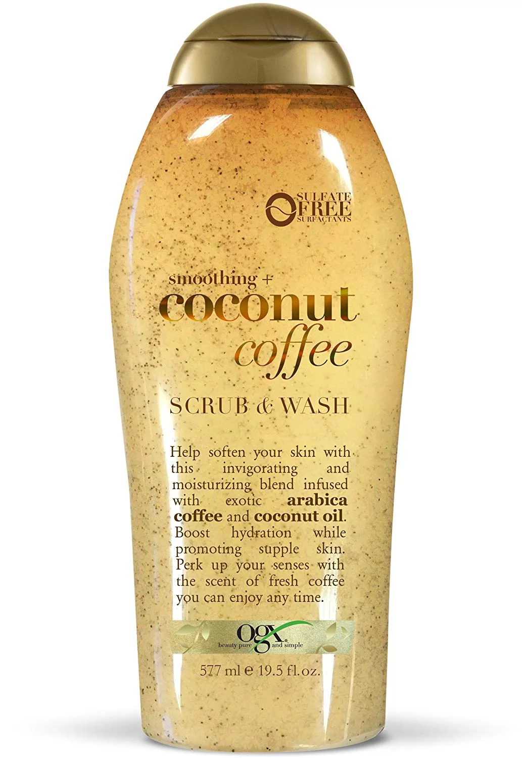 Ogx Smoothing Plus Coconut Coffee Body Scrub and Wash, 19.5 Oz, 6 Pack