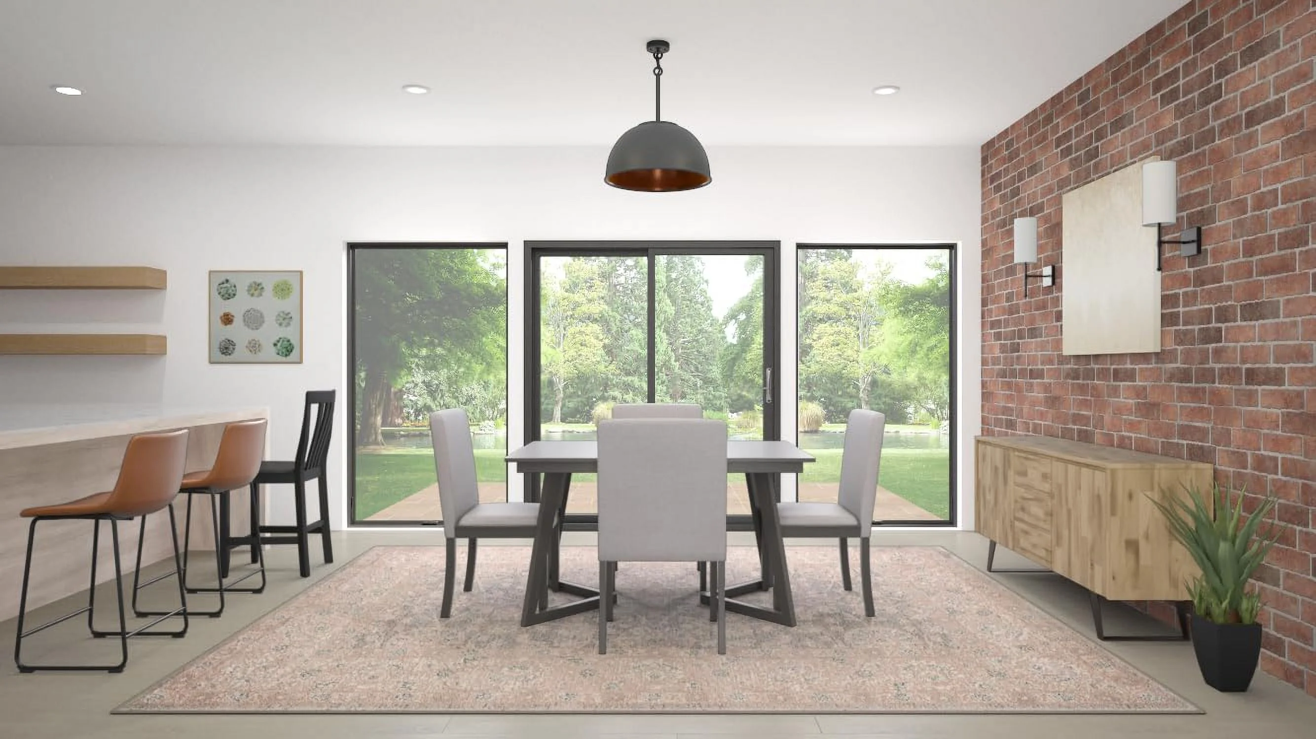 Fitniz Schoolhouse Bar Stool (Set Of 2), 24-Inch, Black