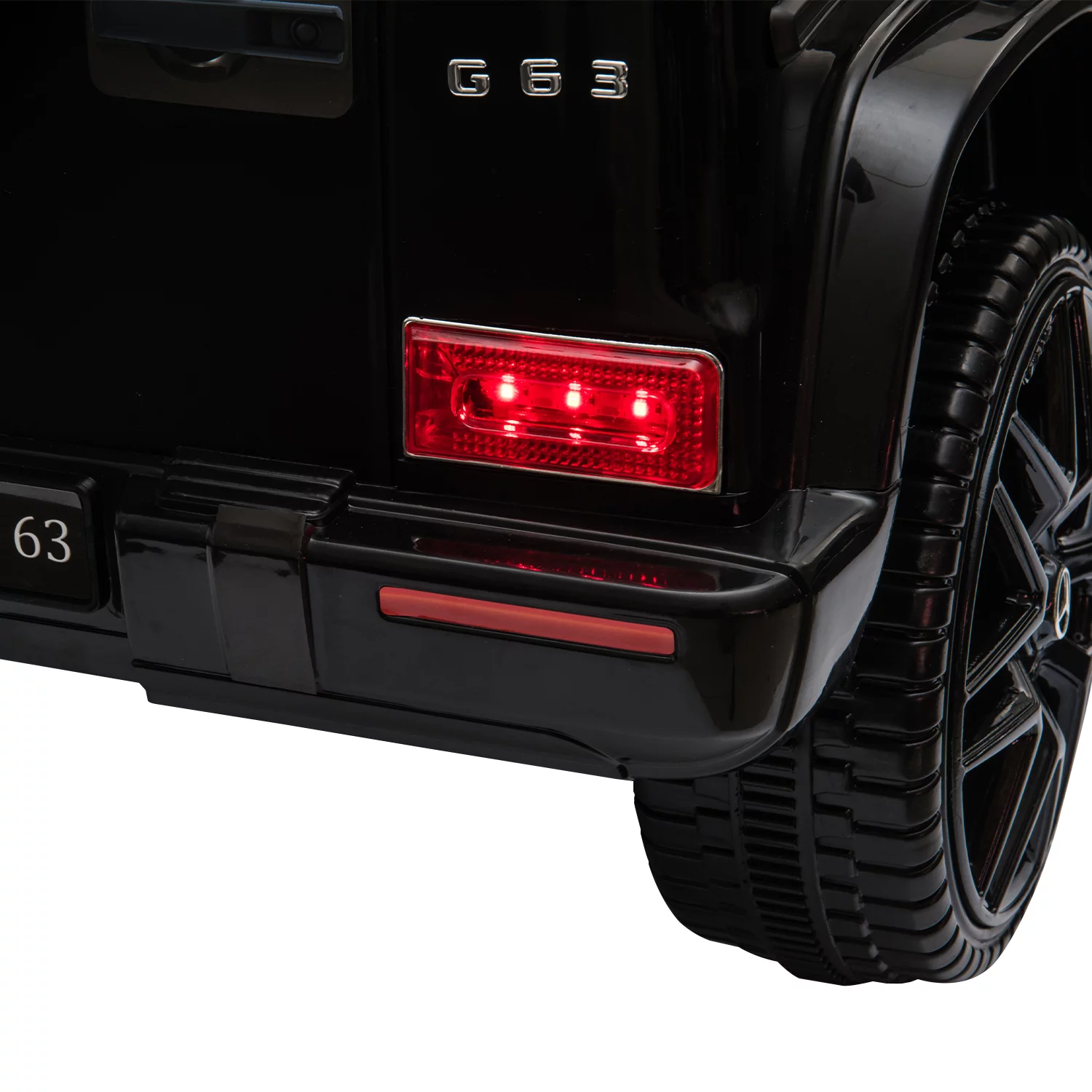 NBTiger 12V Kids Ride On Licensed Mercedes Benz G63 Car Toy, Battery Powered Vehicle with Spring Suspension, Remote, LED Lights, 3 Speeds, Seat Belt, Music&Horn, Gift for Kids 3-6 Yrs, Black