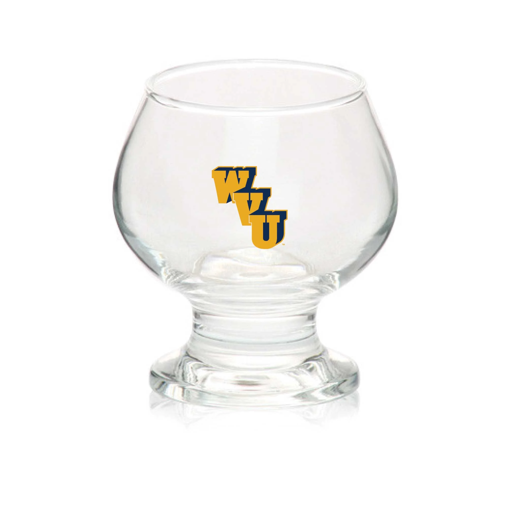 West Virginia Mountaineers 7oz. Balloon Glass