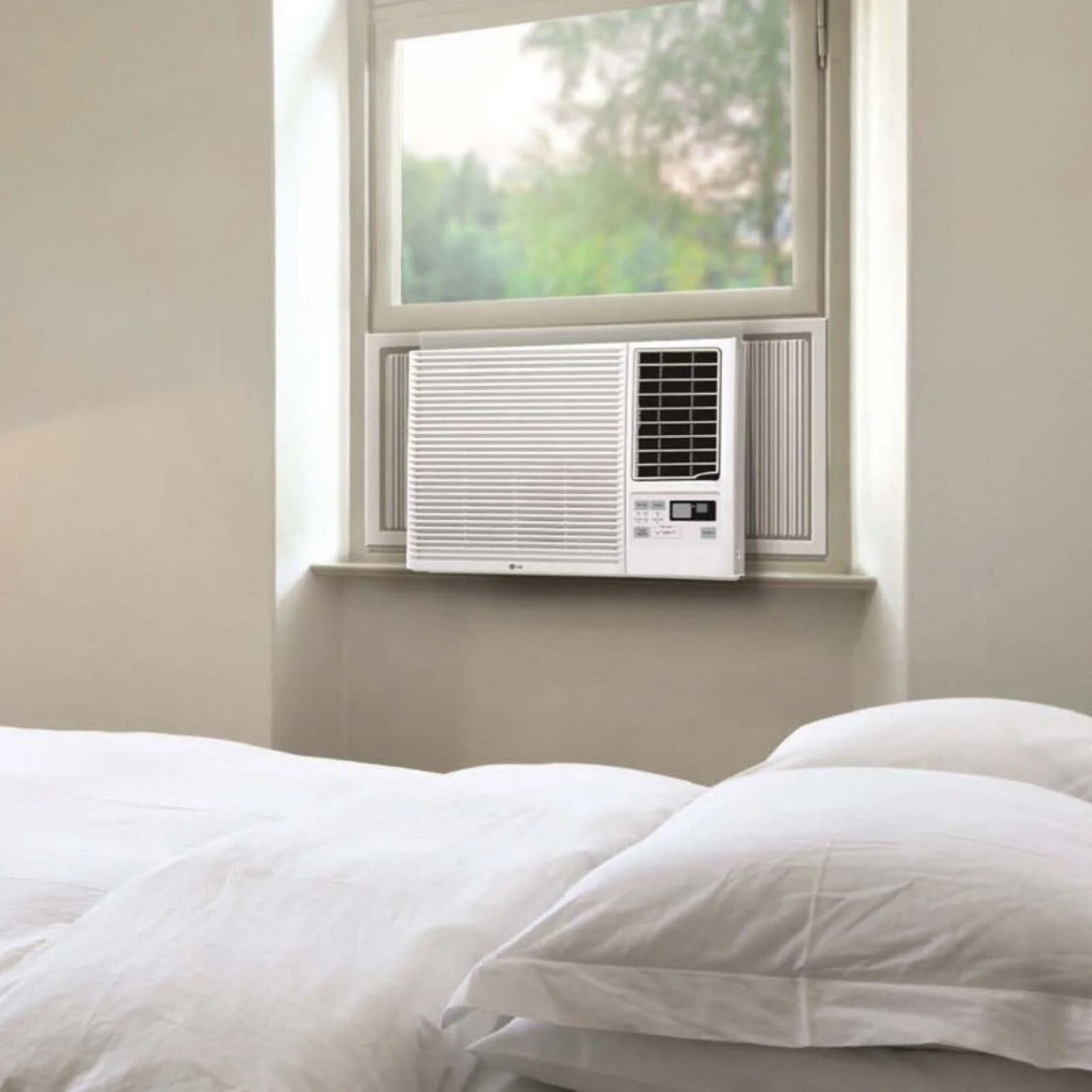 LG 11,500/12,000 BTU 230V Window Air Conditioner with 9,200/11,200 BTU Supplemental Heat Function