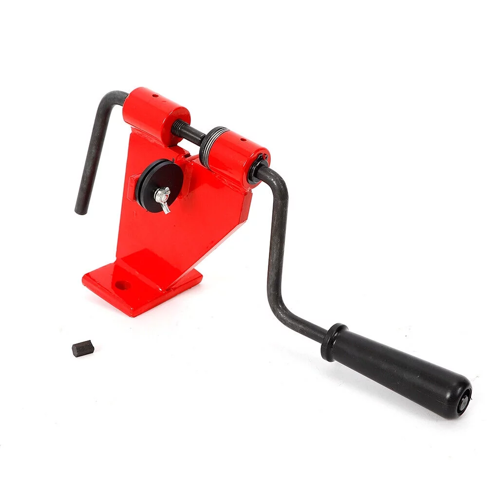 Chainsaw Bench Mount Rivet Spinner Red Metal ChainSaw Chain Rotator Professional