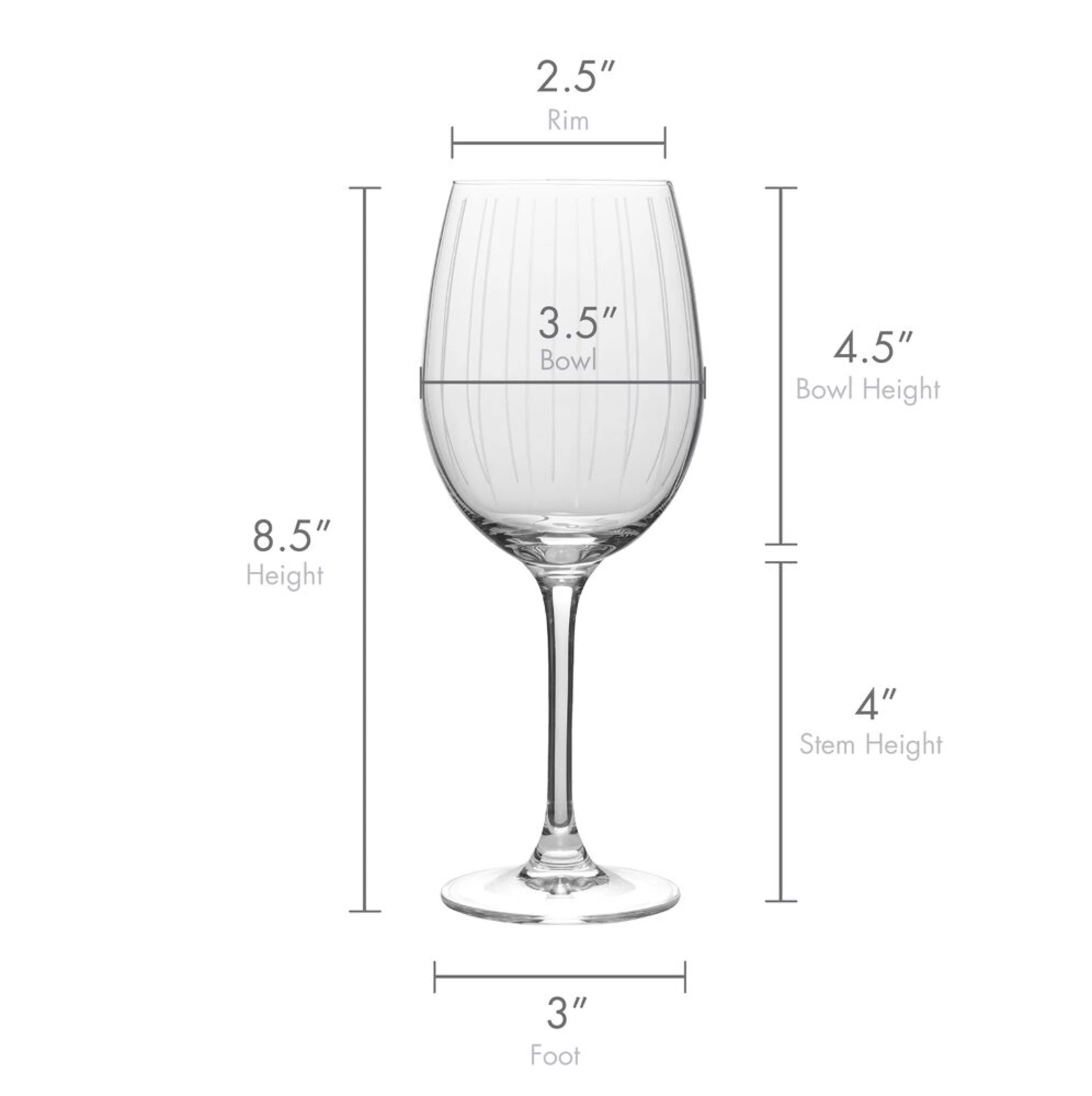 Mikasa Cheers 15.89-Ounce White Wine Glasses, Service for 4
