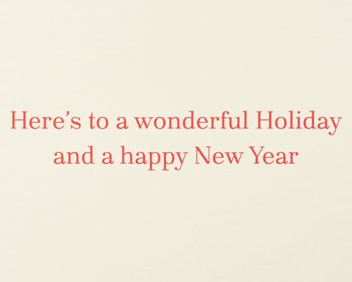 Papyrus Petite Holiday Cards Boxed with Envelopes, Wonderful Holiday, Wreath (20-Count)