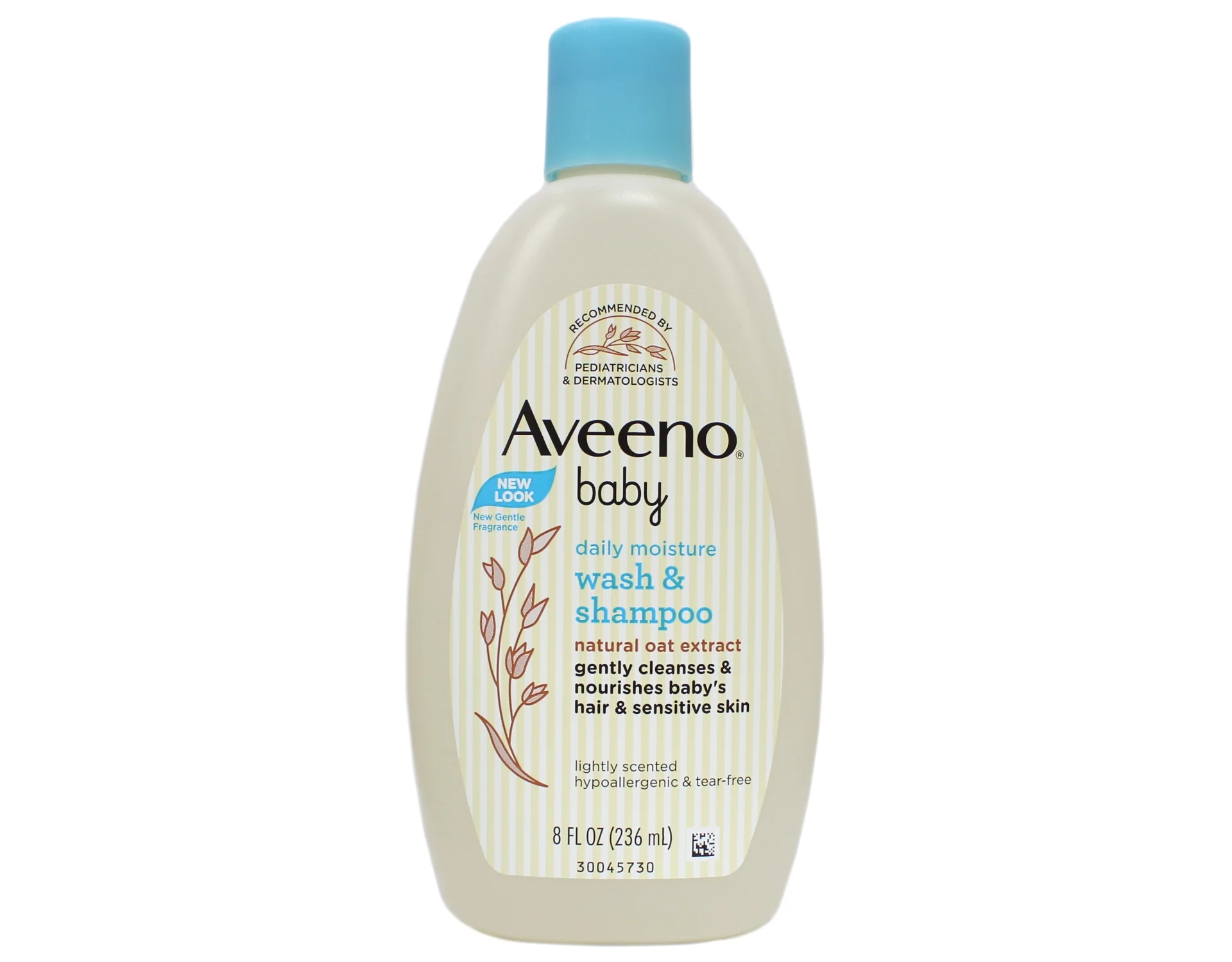 Aveeno Baby Wash And Shampoo With Natural Oat Formula, Lightly Scented - 8 Oz, 2 Pack