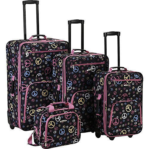 Rockland Fashion Expandable Softside Upright Luggage Set, Charcoal, 2-Piece (14/19)