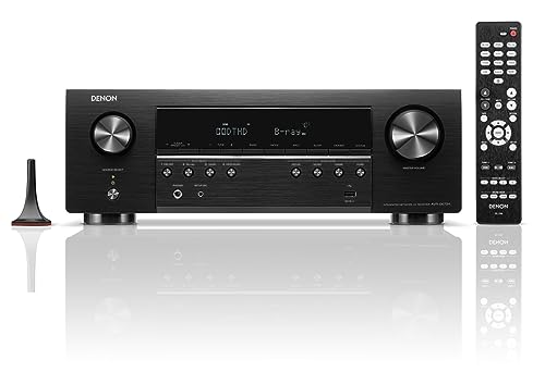 Denon AVR-S670H 5.2 Ch Home Theater Receiver (2023 Model) - 8K UHD HDMI Receiver (75W X 5), Streaming, Bluetooth & Wi-Fi, Dolby TrueHD, Dolby Pro Logic II & DTS HD Surround Sound (Renewed)