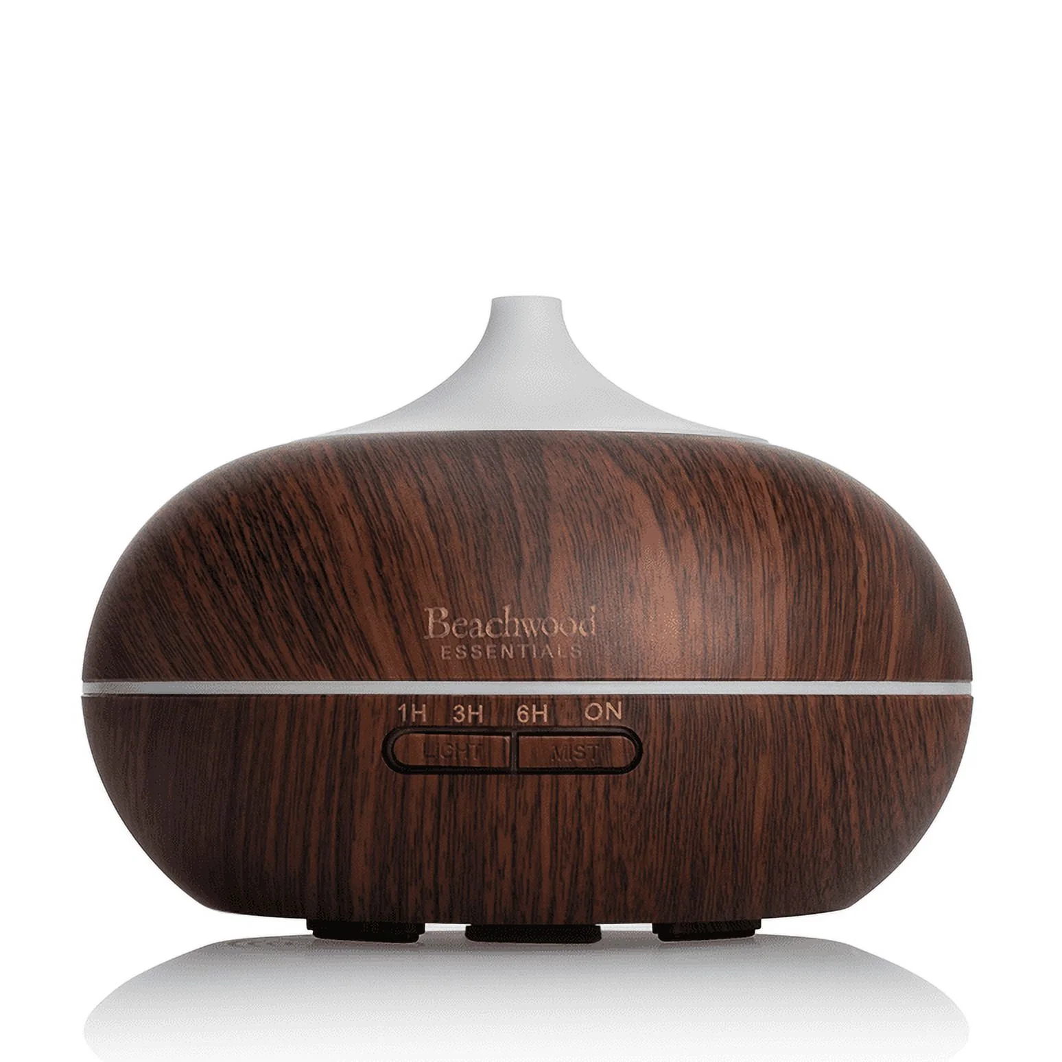 Beachwood Essentials Ultimate Ultrasonic Aromatherapy Diffuser for Essential Oils - Therapeutic Grade, Helps You to Relax - 3 Timer & 7 Ambient Light Settings - Up to 16 Hours of Use - Cherry, 300mL…