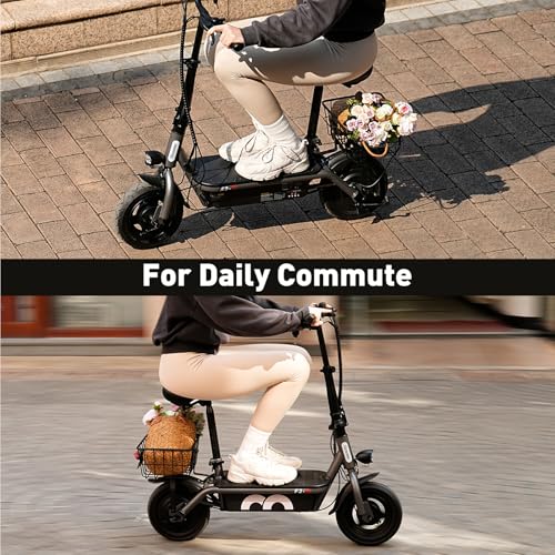 iScooter Electric Scooter with Seat, 37/21 Miles Long Range & 28/19/15.6 MPH Top Speed, 14