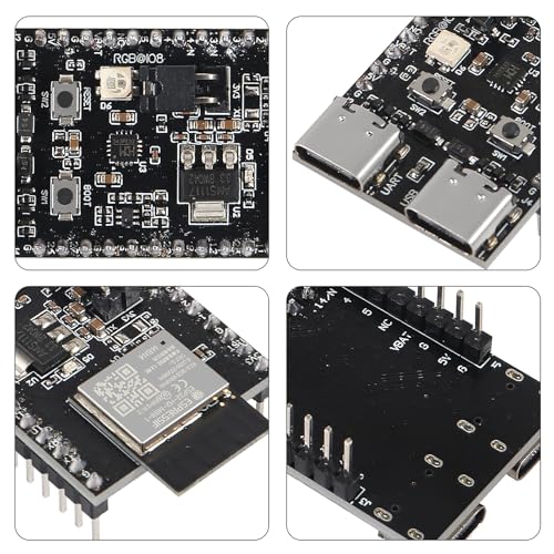 3PCS ESP32-H2-DevKitM-1-N4 ESP32-H2 Core Board IoT Development Board ESP32-H2-DevKitM WiFi+Bluetooth H2 Series BLE ESP32-H2 ESP32-H2-DevKitM-1-N4 ESP32-H2-MINI-1 for Arduino