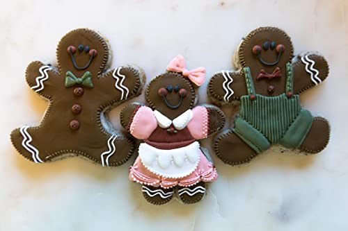 DETAILED GINGERBREAD BOY AND GIRL CHRISTMAS COOKIE CUTTER BUNDLE Fancy Gingerbread Male And Female Man And Woman Cookie Cutters Made In The USA (2 Pack)