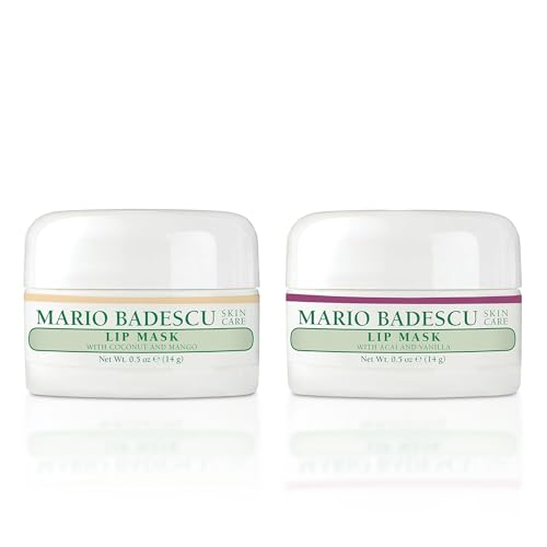 Mario Badescu Lip Mask, Overnight Lip Treatment Enriched With Skin Softening Coconut Oil and Hydrating Shea Butter