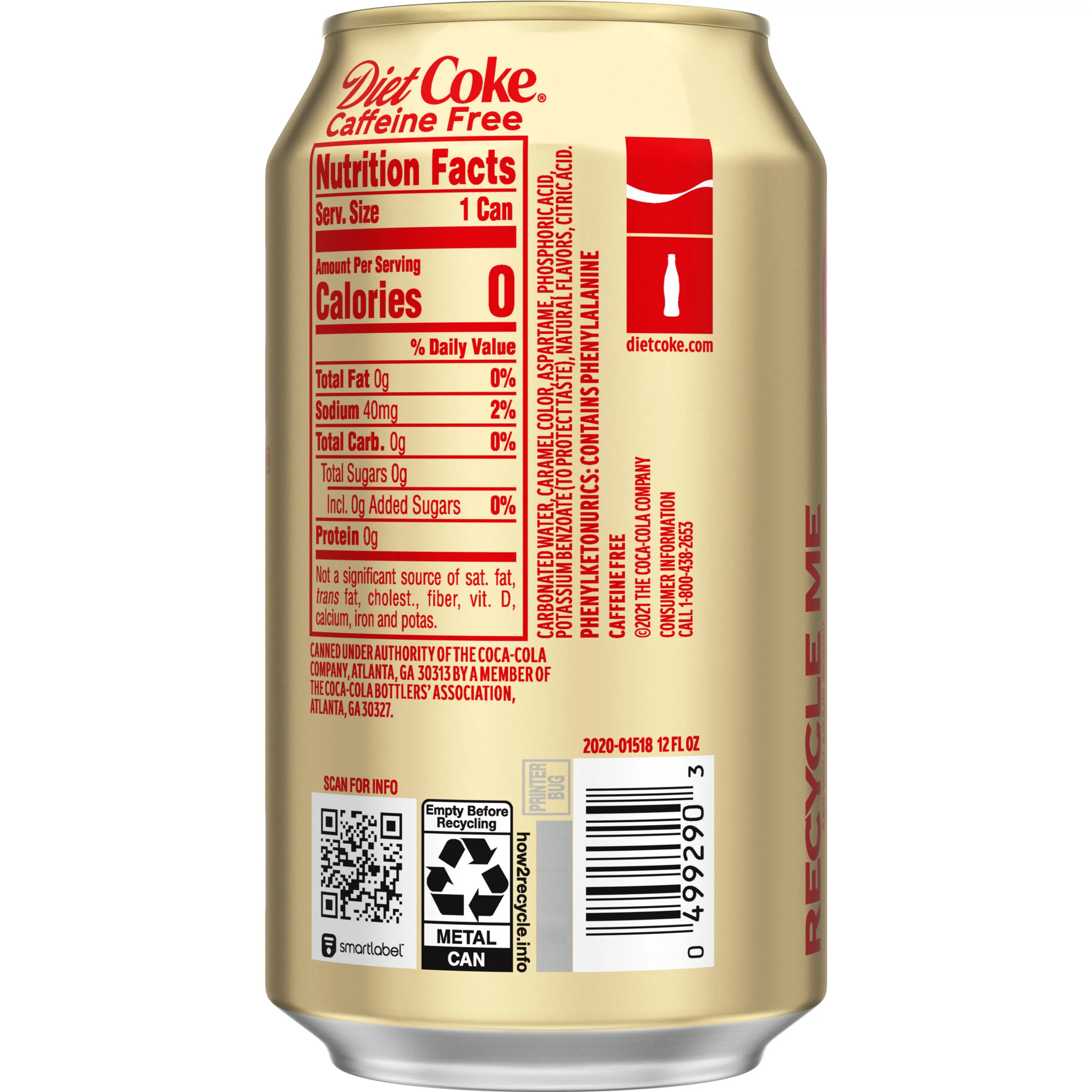 Diet Coke Caffeine Free 12oz Cans (Pack of 24)