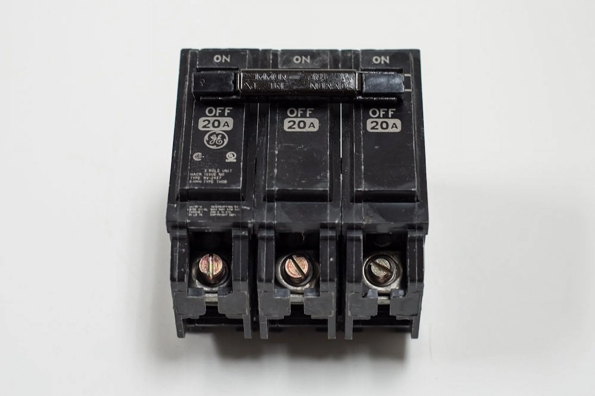 Ge Circuit Breaker,60A,Bolt On,120/240V,3P  THQB32060