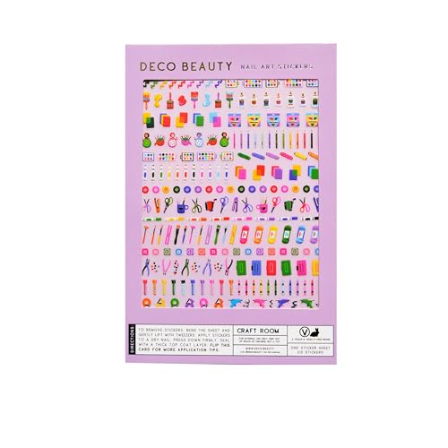 Deco Beauty Santa Baby Nail Stickers - Lightweight & Easy-to-Apply Nail Art with Trendy Designs - Durable & Long-Lasting Nail Stickers for Women, Ideal for DIY Manicures & Salon-Quality Nails