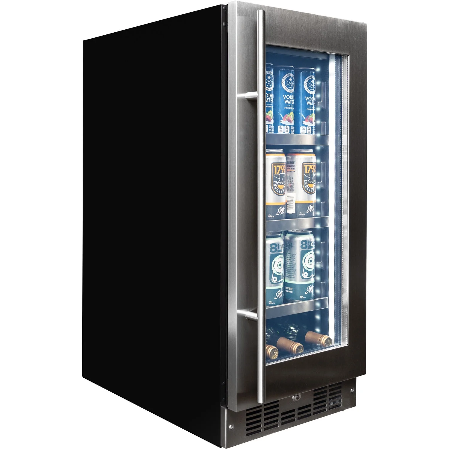 Silhouette Integrated Beverage Center, Holds 7 Bottles of Wine & 66 Cans