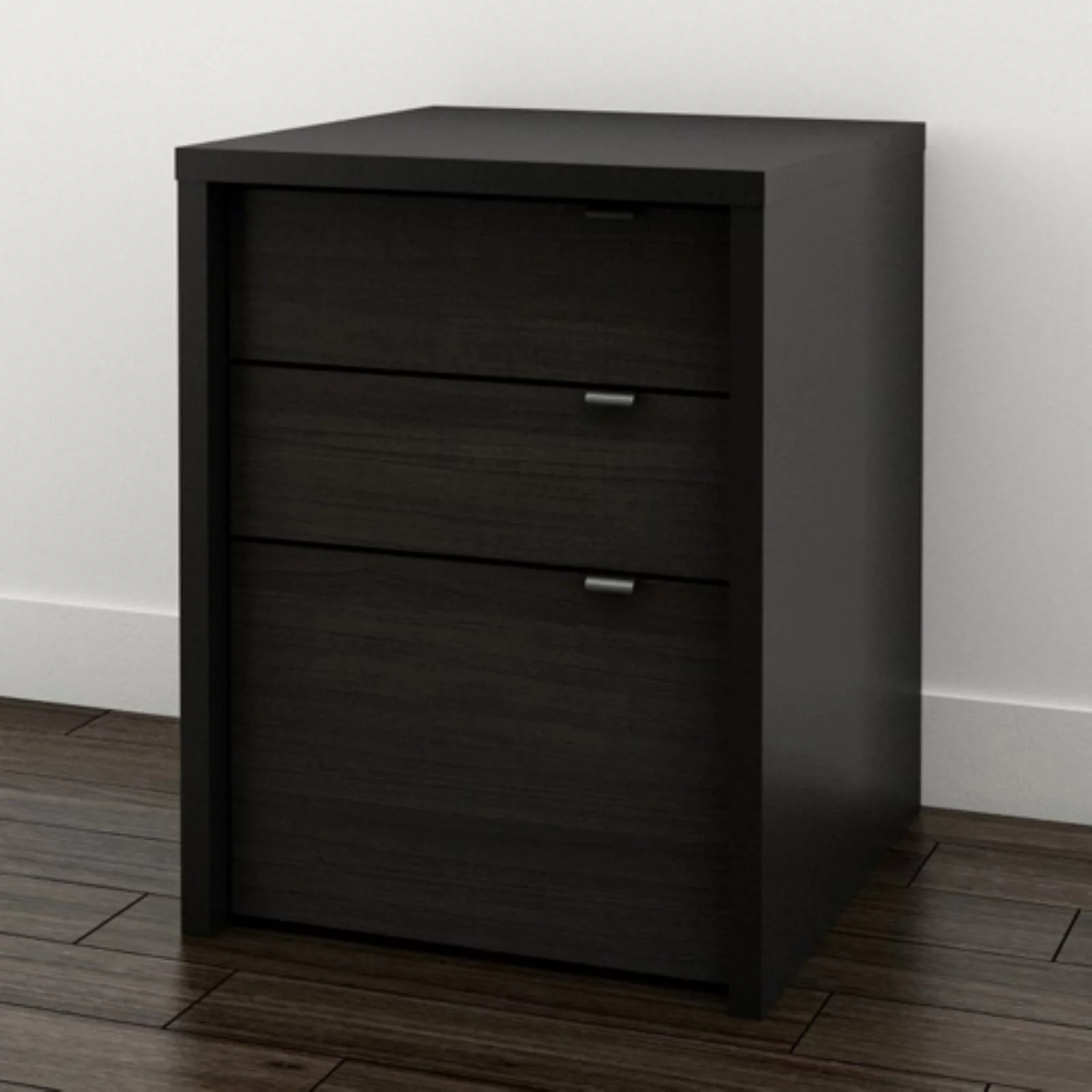 Nexera 3 Drawers Vertical Wood Composite Filing Cabinet, Multiple Finishes available
