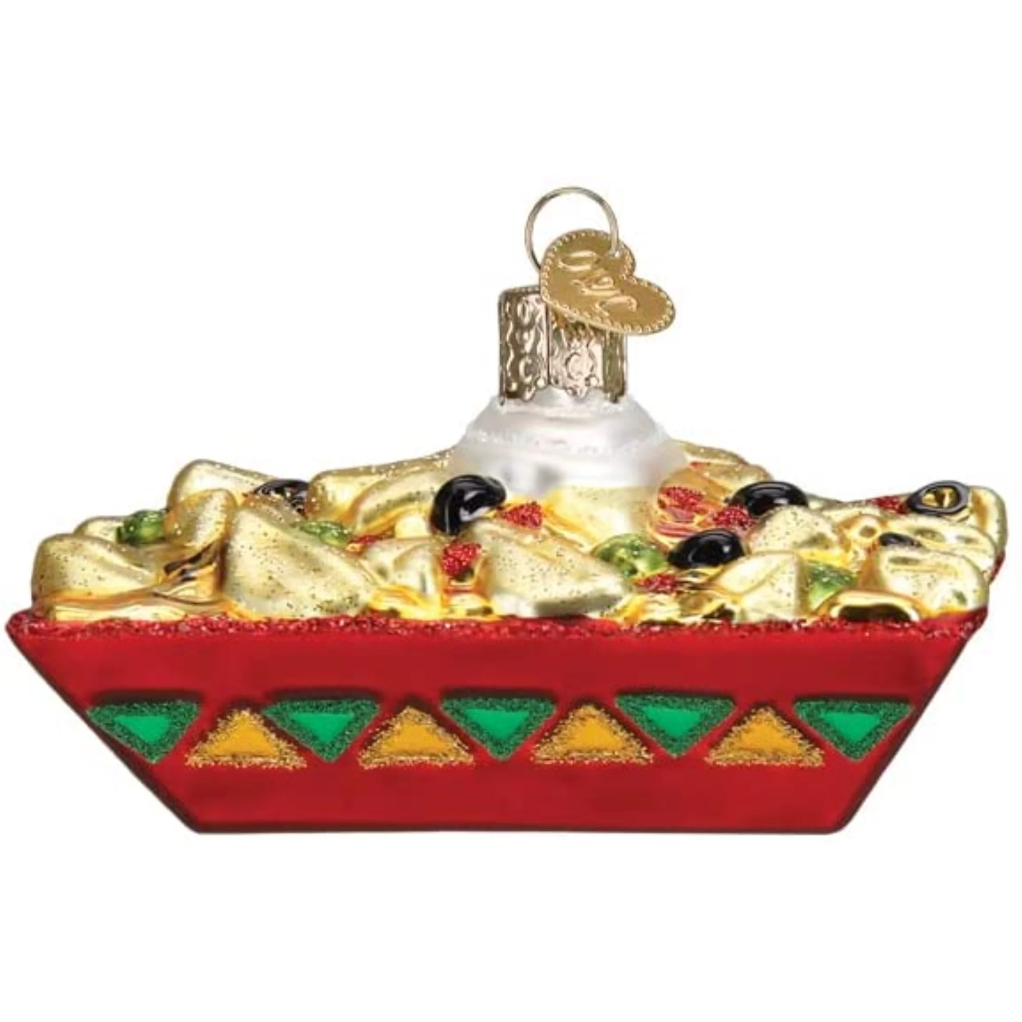 Old World Christmas Glass Blown Tree Ornament, Nachos (With OWC Gift Box)