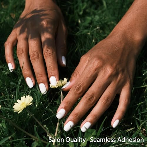 Semi Cured Gel Nail Strips-Easy Apply Christmas Gel Nail Stickers Holiday Semi Cured Manicure Strips with Sparkling Xmas Designs (Classic Yule)