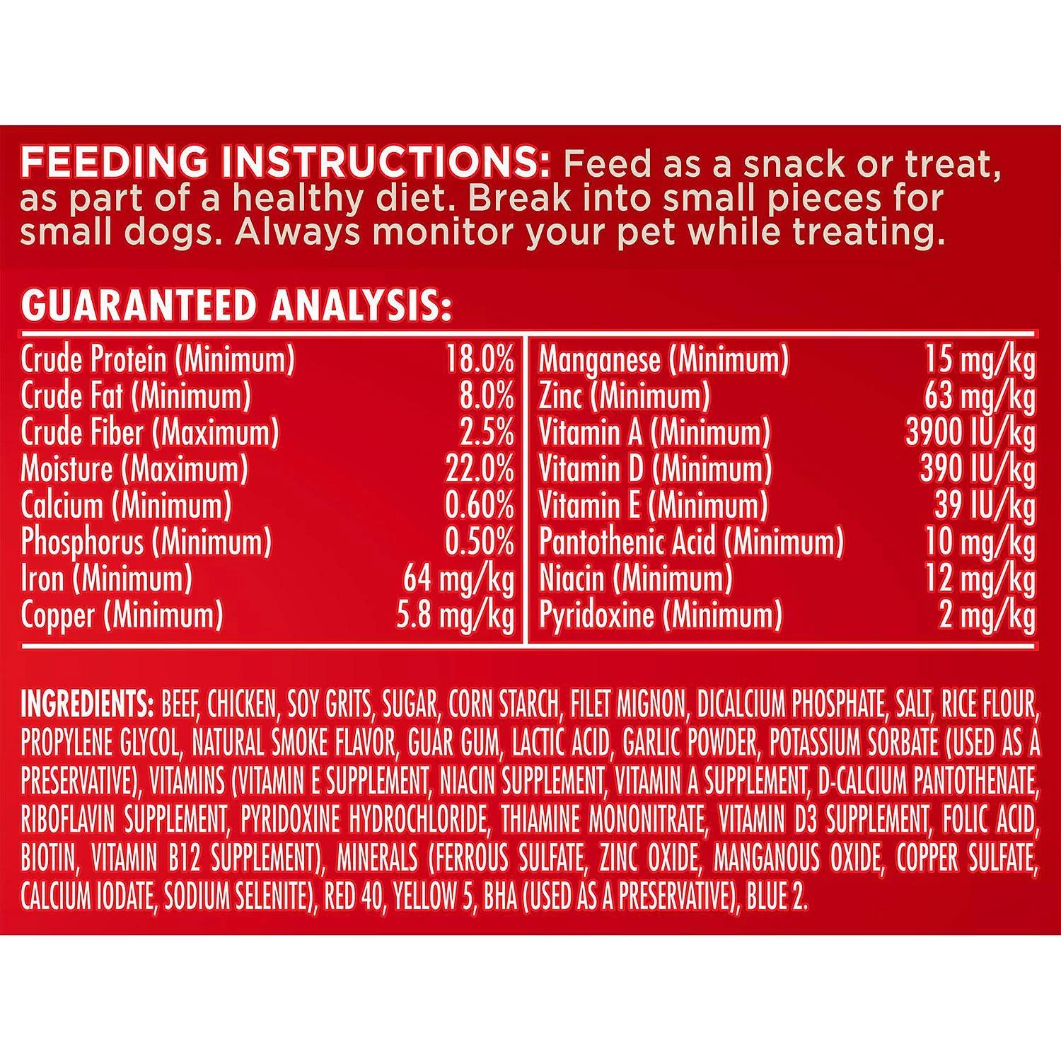 Milk-Bone Soft & Chewy Beef & Filet Mignon Recipe Dog Snacks (37 oz.)