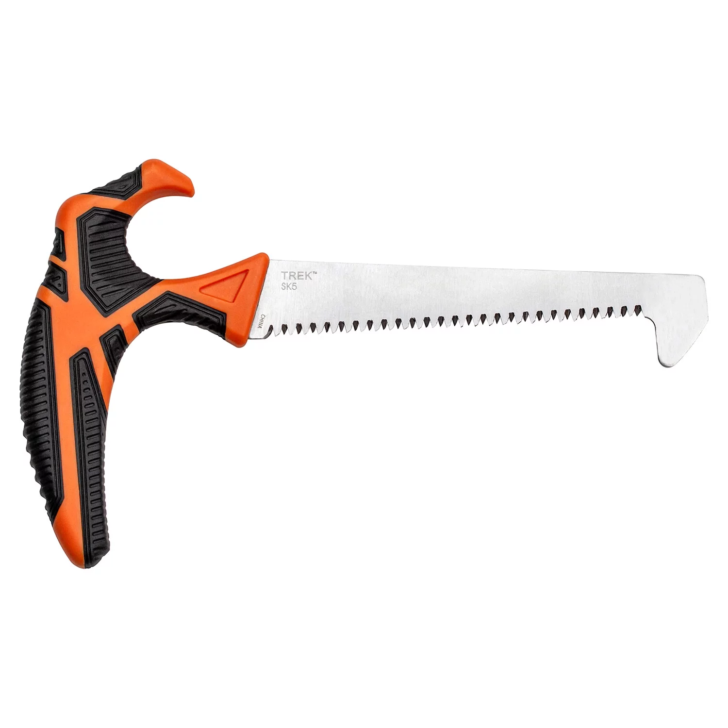 Elk Ridge ER-TKSAW001 5" Carbon Steel Blade Orange/Black Handle Game Clean Saw