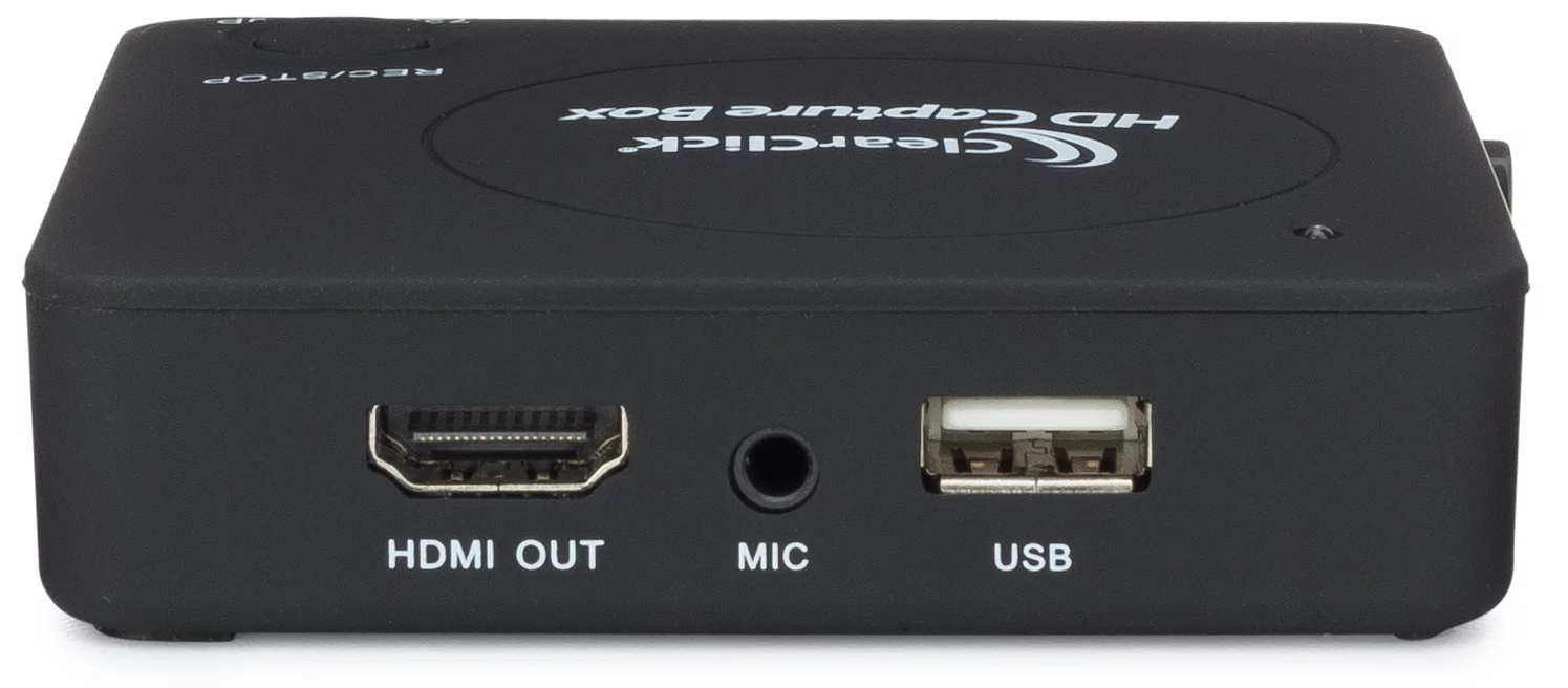 ClearClick HD Capture Box - Capture Video From Gaming Devices & HDMI Sources (No Computer Required)