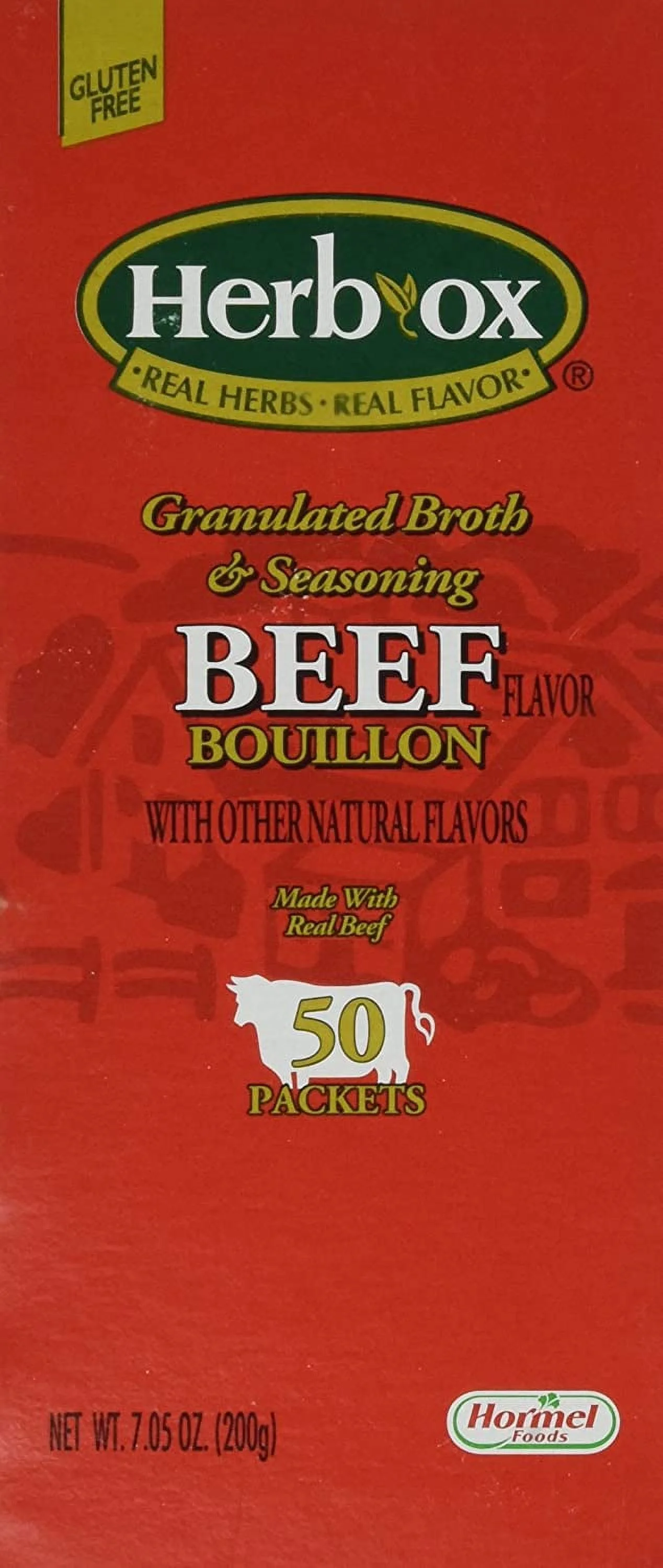 Hormel Herb Ox Beef Bouillon 50 Packets NEW