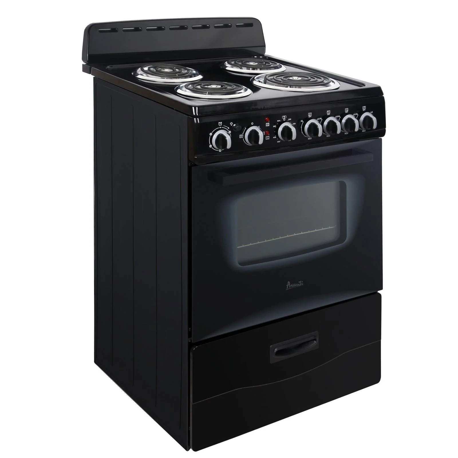 Avanti ERU240P1B 24 Inch Electric Freestanding Range - Black