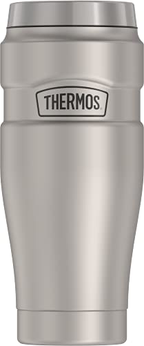 THERMOS Stainless King Vacuum-Insulated Travel Tumbler, 16 Ounce, Midnight Blue