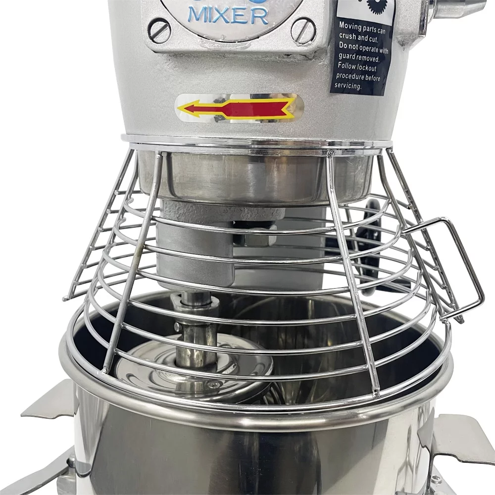 INTSUPERMAI Commercial Dough Mixer 11Qt 3 Speed Bakery Blender Stainless Steel