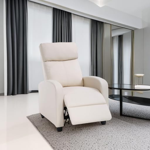 FDW Recliner Chair Reclining Sofa Leather Chair Home Theater Seating Lounge with Padded Seat Backrest