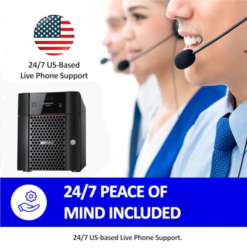 BUFFALO TeraStation 3430DN 4-Bay 16TB (2x8TB) Desktop Small-Med Business NAS w/Hard Drives Included