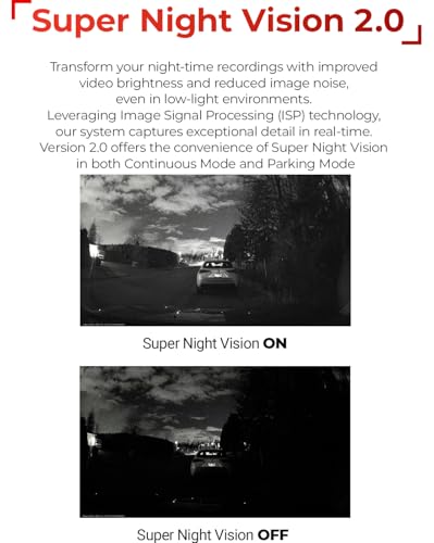 THINKWARE ARC Dash Cam with Smart Driving Alert System, 3X Energy Saving, 1440P+1440P Front and Rear, Wi-Fi, Super Night Vision, 24/7 Parking Mode (Free 32GB Card, Hardwiring, 12V Cable, GPS)