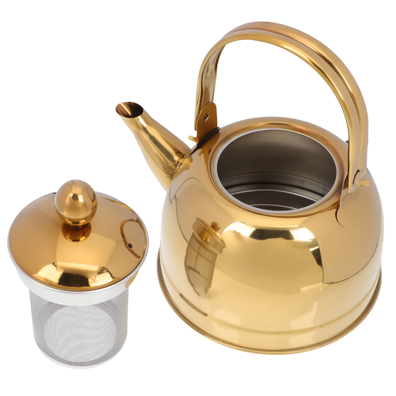 Stainless Steel Teakettle House Kettle Durable Kitchen Kettle with Strainer