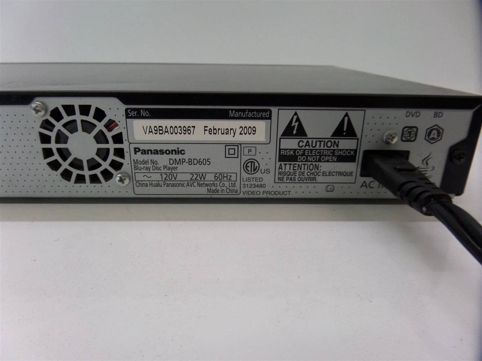 Pre-Owned Panasonic DMP-BD605K 1 Disc(s) Blu-ray Disc Player, 1080p (Good)