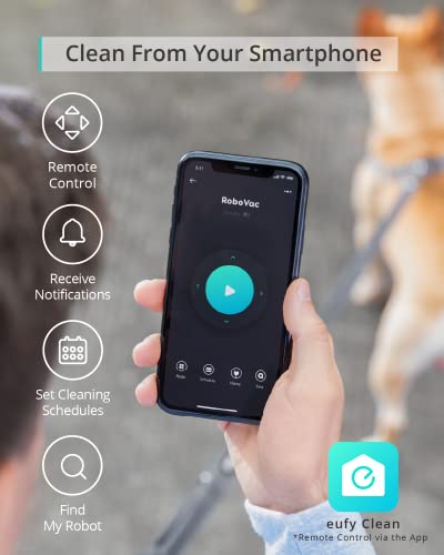 eufy L60 Robot Vacuum with Self Empty Station, Hair Detangling Technology, Up to 60 Days Hands Free Cleaning, 5,000 Pa Suction, Remove Hair, Dust