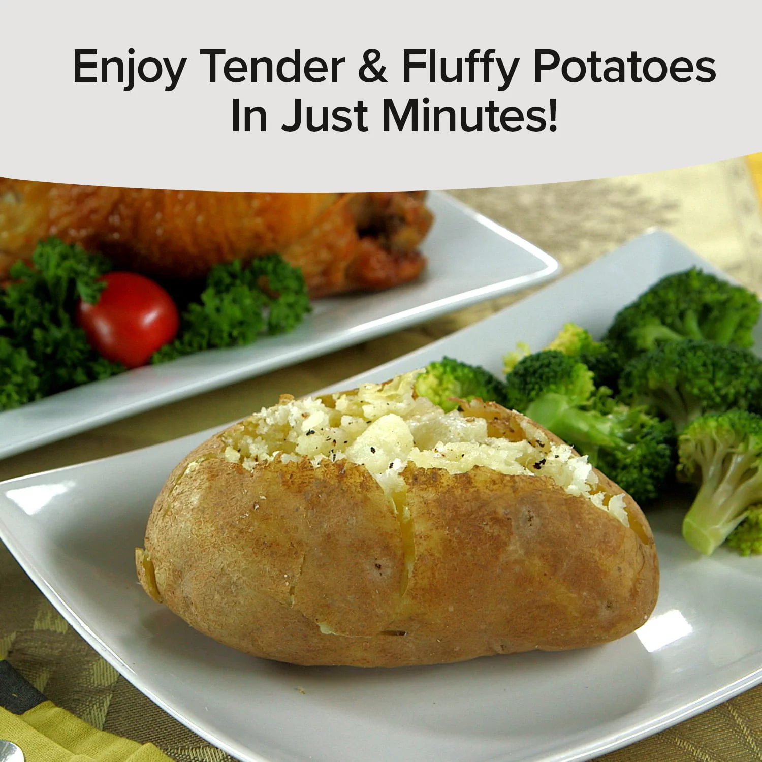 Yummy Can Potatoes 2 Pack AS-SEEN-ON-TV Baked Potatoes from Your Microwave in Minutes